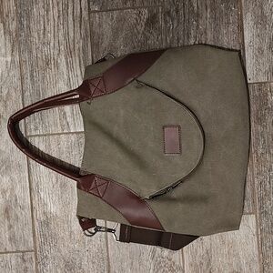 Stylish Canvas Handcrafted Bag With Two Crossbody Straps